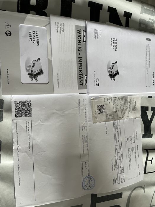 Потъващ циркуляр Festool TS 55 FEBQ- Plus перфектен