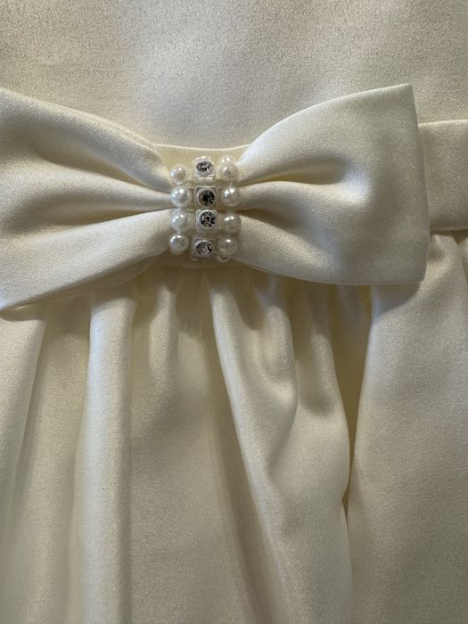 Официална бяла рокля 9-12 месеца