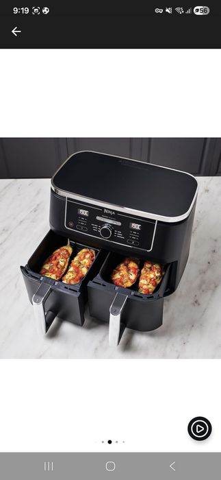 Friteuza aer cald Ninja, in garantie Foodi DualZone AF400, 9.5l, 2470