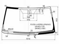 Стекло лобовое c обогревом щеток  Lexus Gx 460