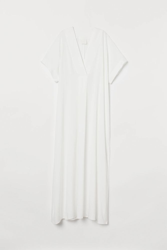 H&M бяла рокля S