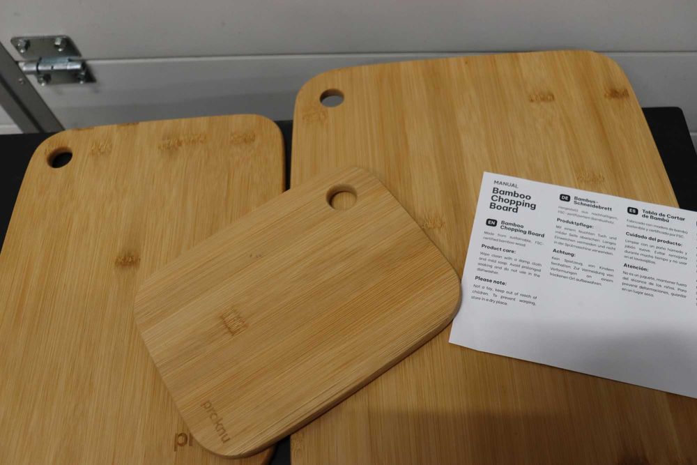 Praknu дървени дъски за рязане, комплект от 3 бр