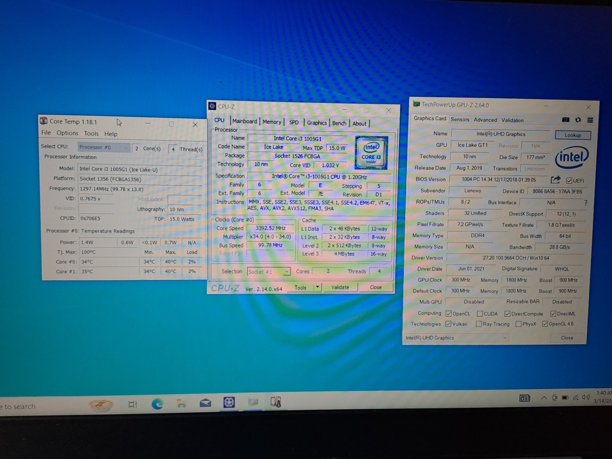 Laptop Ideapad 3 i3 10TH