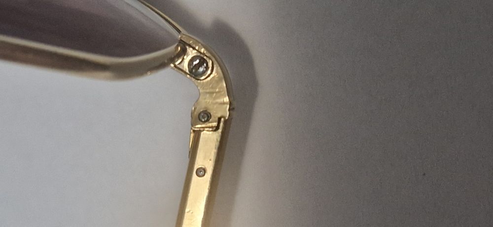 Rame ochelari Henry Jullien suflati cu aur.