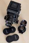 Mamiya C330 Professional F pe film  6x6cm , obiective: 80/2,8 180/4,5