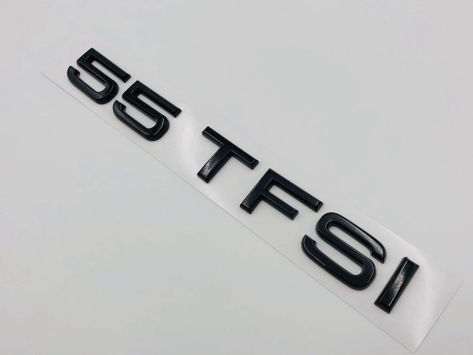 Emblema Audi 55 TFSI spate negru