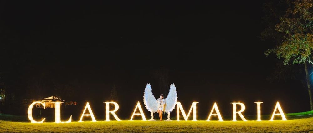 Litere volumetrice luminoase de inchiriat