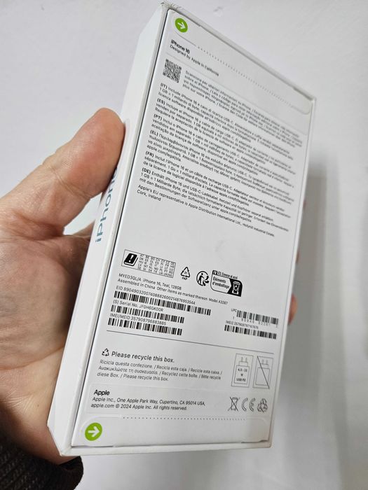 Iphone 16, 128 Gb, neverlocj, sigilat la cutie.