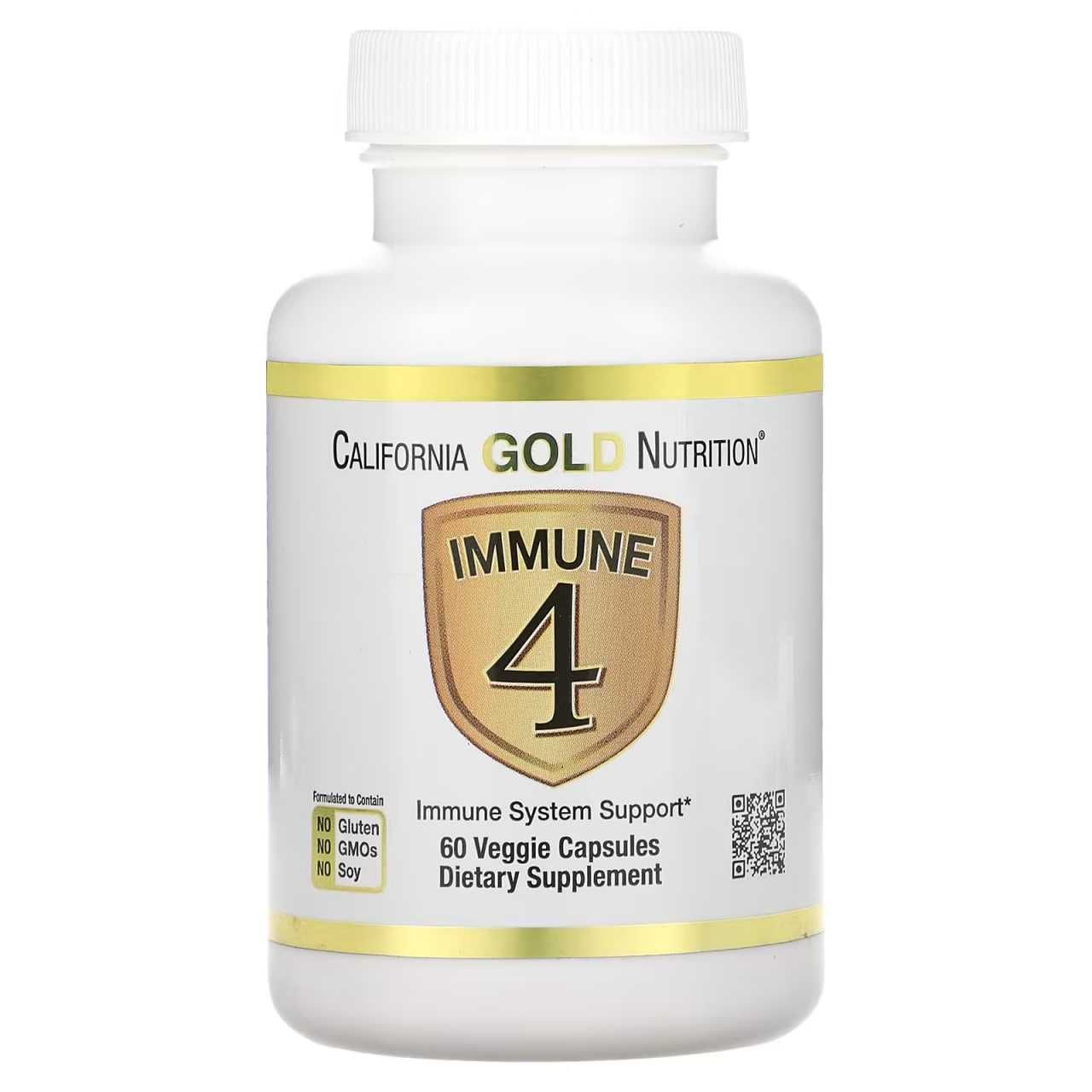 California Gold Иммуна 4, Immune 4, Витамин С+Цинк+витамин Д+Селен