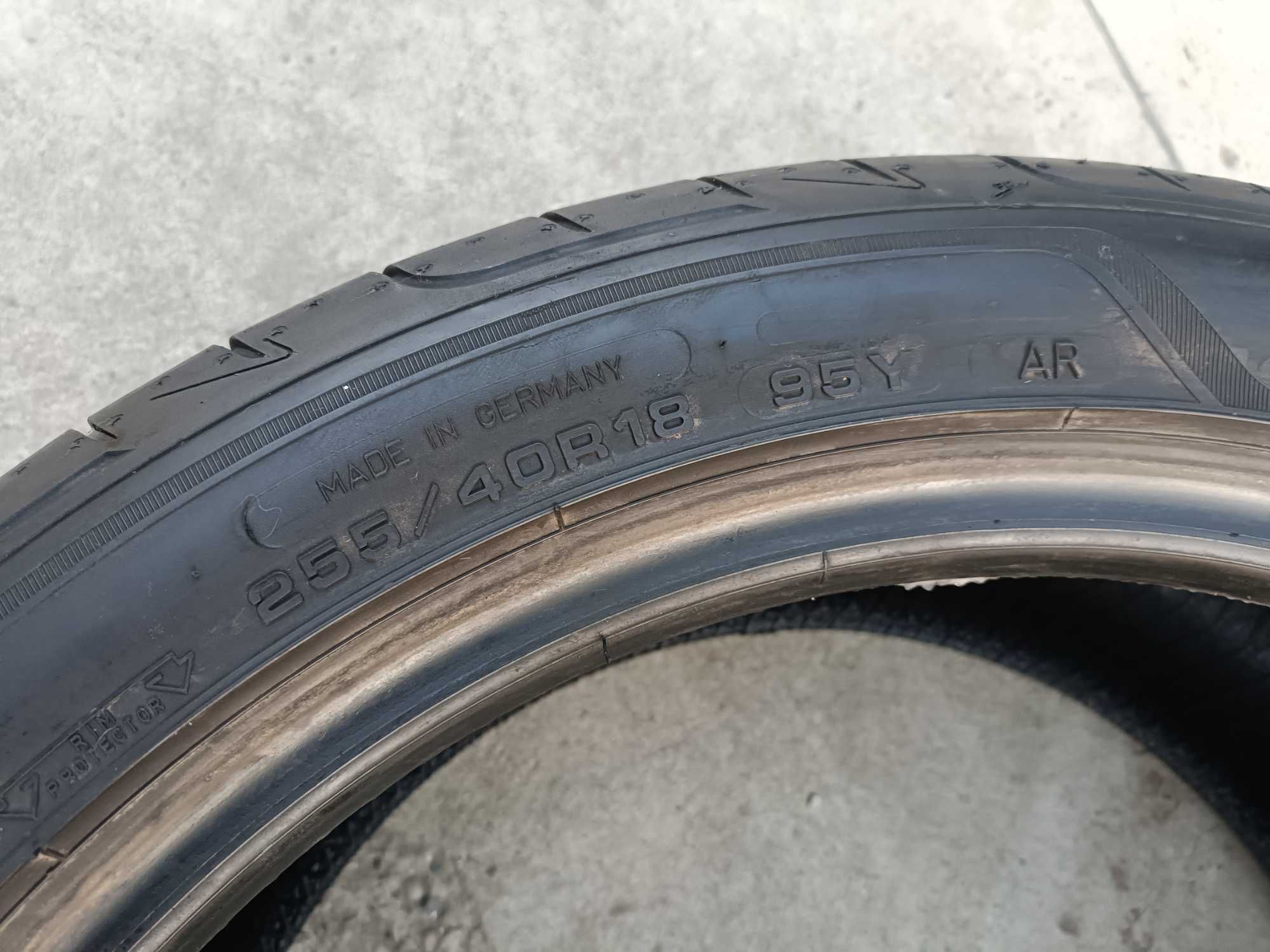 Doua anvelope de vara 255 40 18 goodyear asymmetric 3 run flat