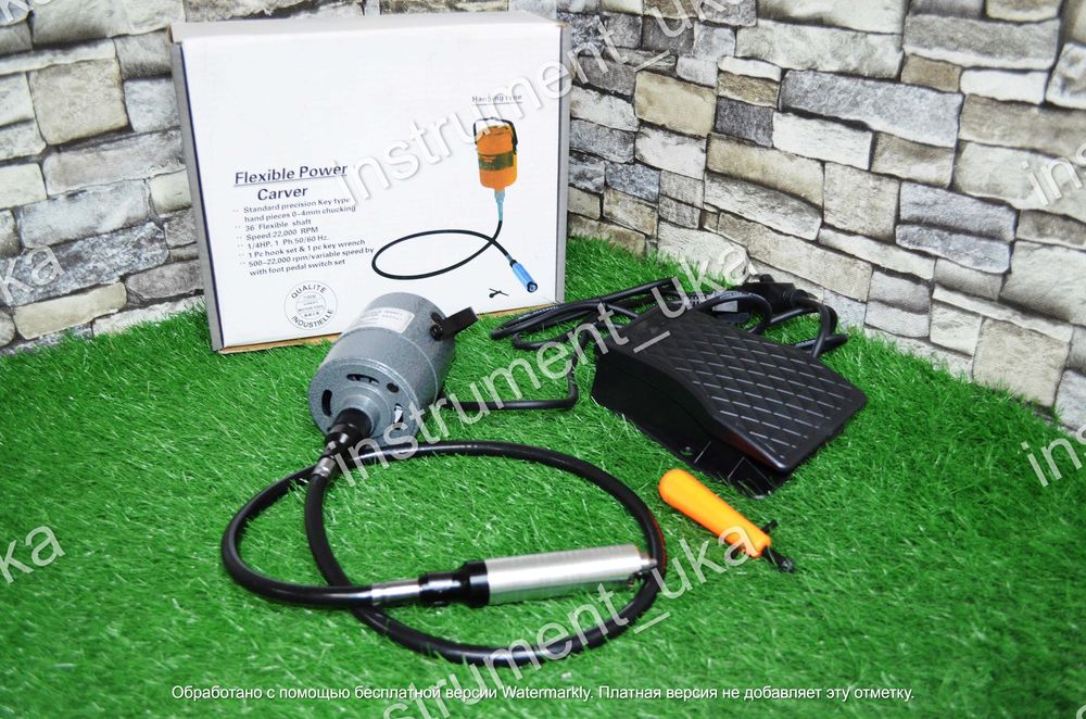 Бормашинка гравер с педалью Viptek