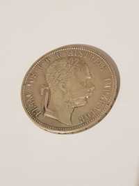 Стара сребърна монета 1 флорин 1888 година Австрия
