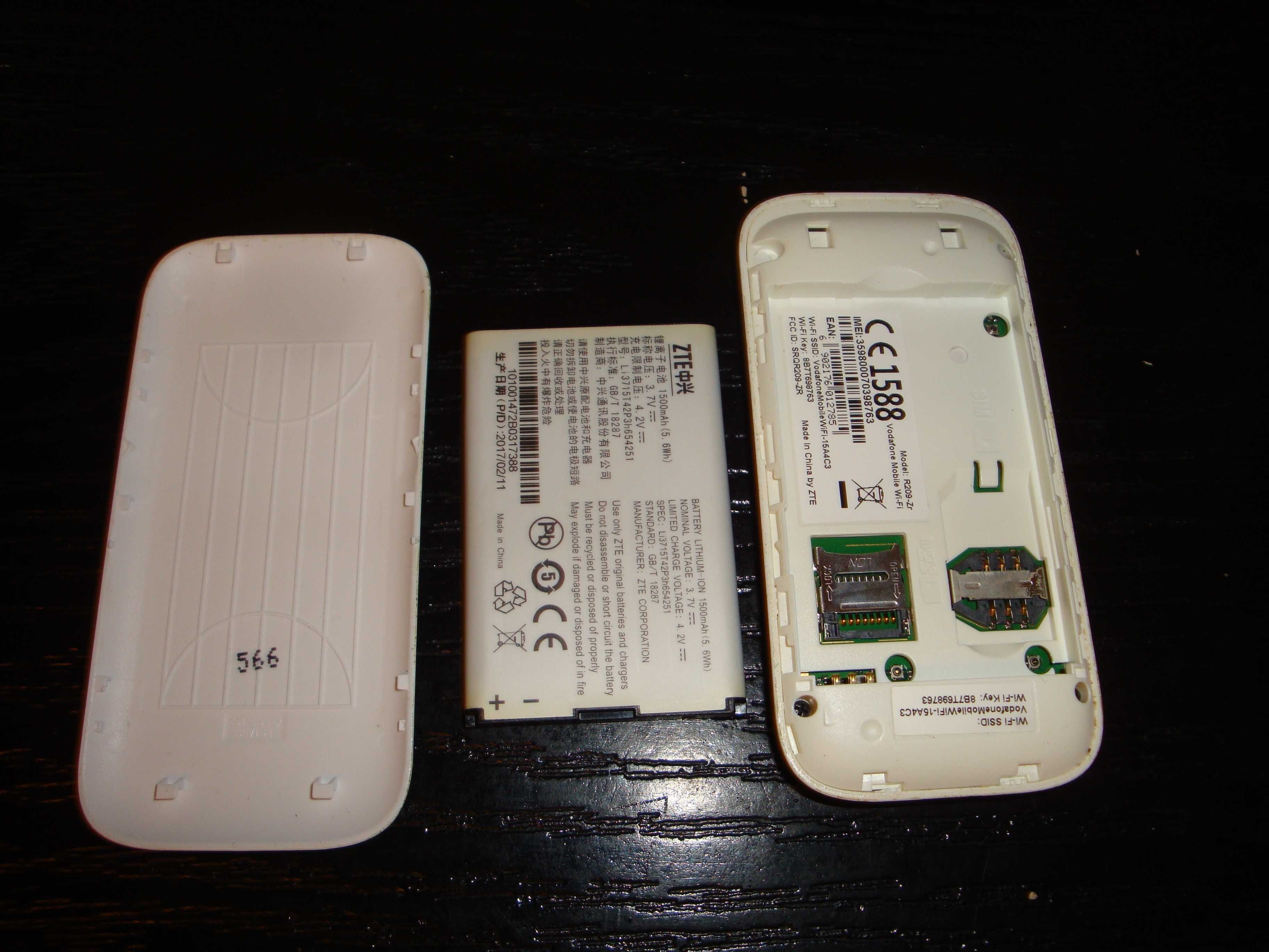 Modem wireless ZTE Vodafone R209-zr hotspot 4G Transport inclus