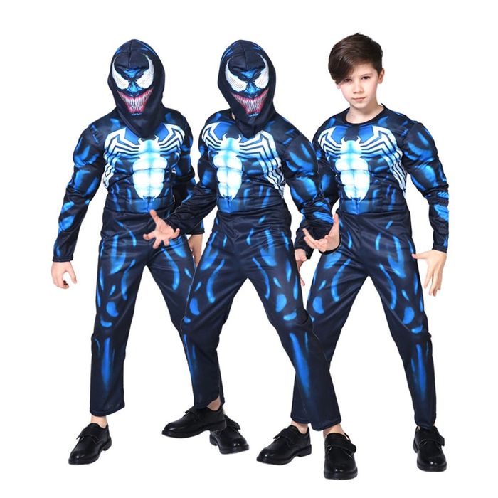 3 Вида костюм на Спайдърмен с маска и мускули