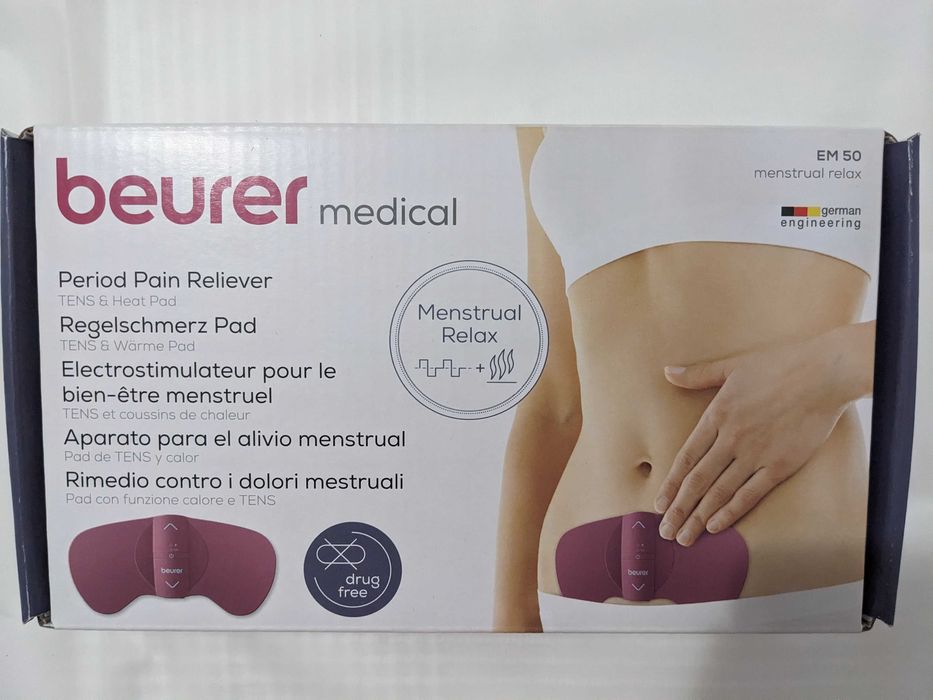 Aparat nou Beurer EM 50 Menstrual Relax, TENS și căldură