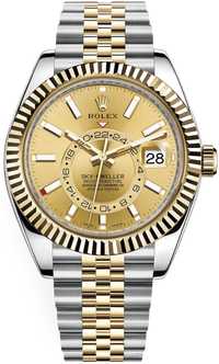 Часовник Rolex Sky-Dweller Yellow Gold & Steel Jubilee