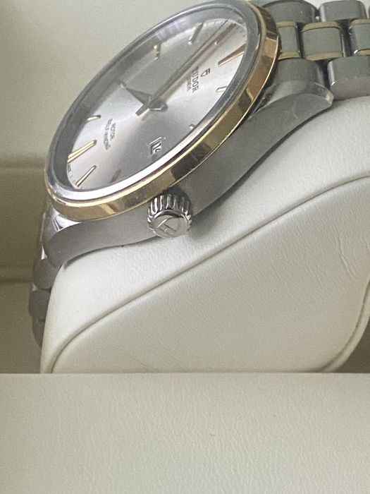 Ceas Tudor Style otel/Au18k, 41 mm.. Pachet complet.