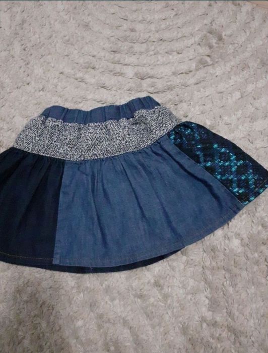 fusta noua paiete eleganta desigual 5 6 ani 110 116