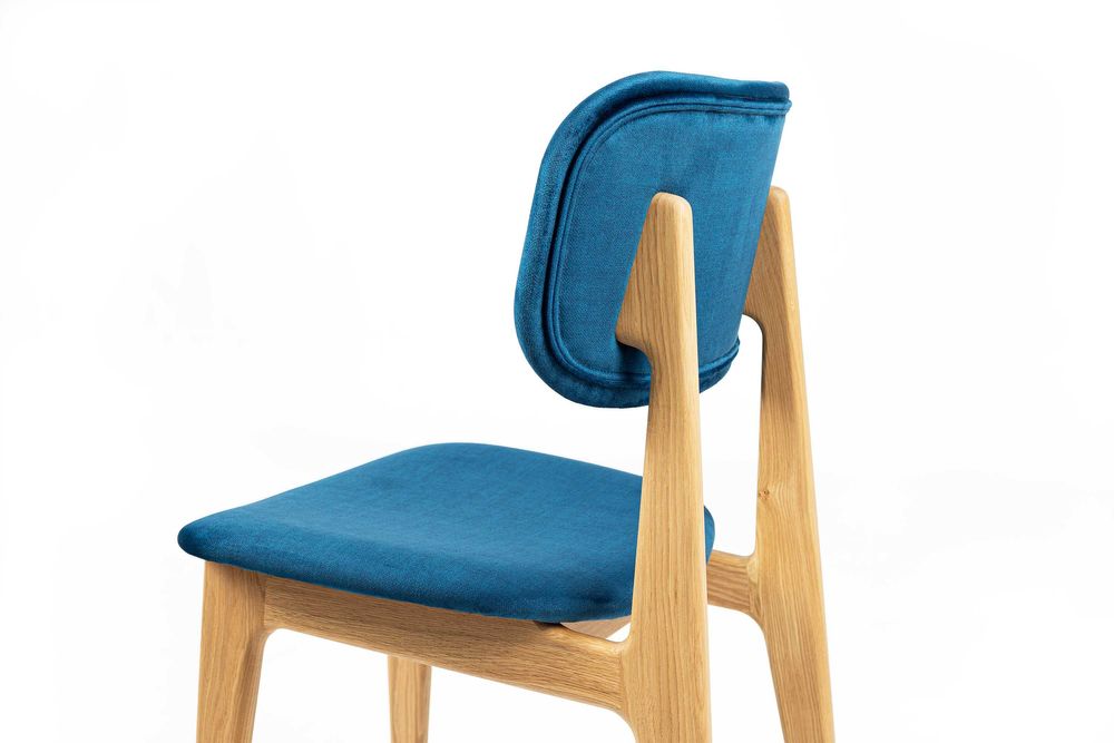 Scaun dining lemn masiv de stejar, OTIS, TOPAZ85, 84x42x46 cm
