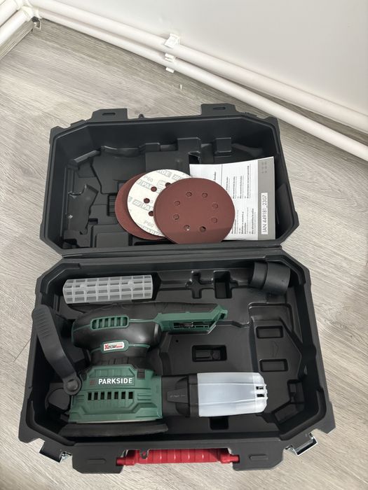 Parkside slefuitor orbital rotativ cu excentric polish