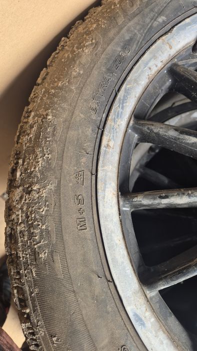 Jante + cauciucuri de iarna demoantate dupa mercedes  glle 2017