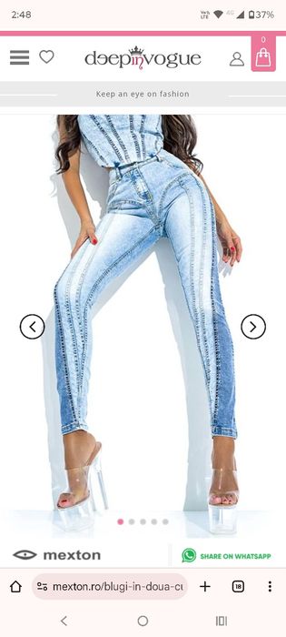 Blugi  mexton in 2 culori marimea 36