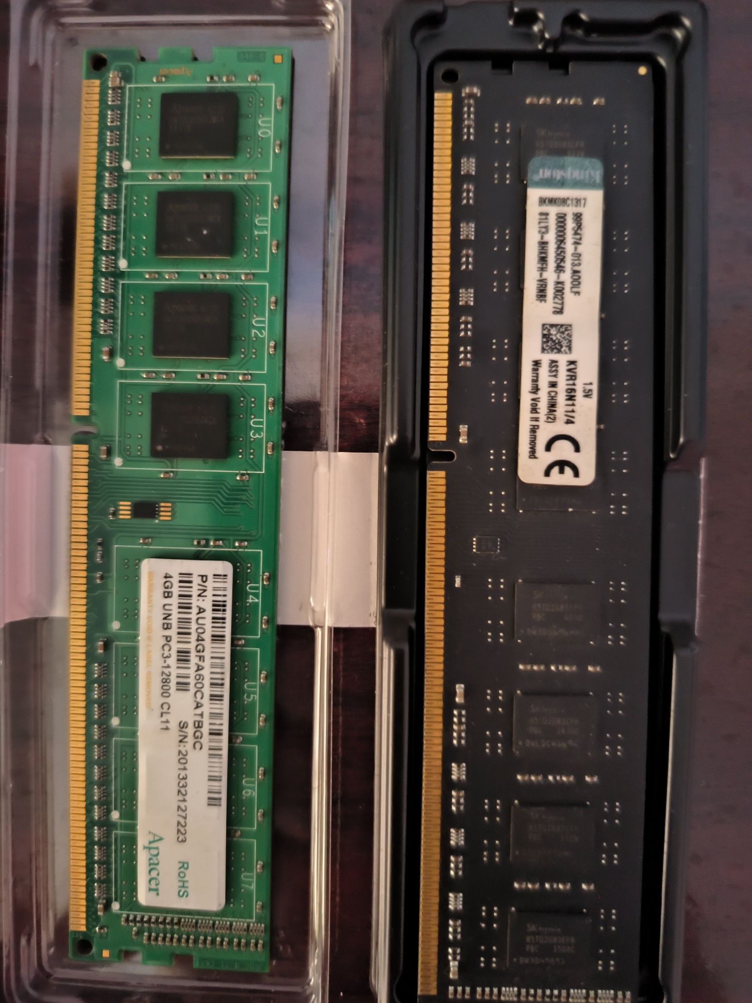 Оперативка сотилади 2 та 4+4 bg DDR3