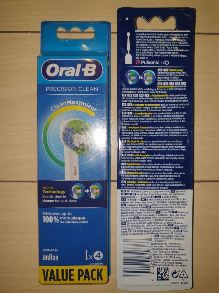 Set 4 rezerve Oral B Braun precision clean senzor tocire no