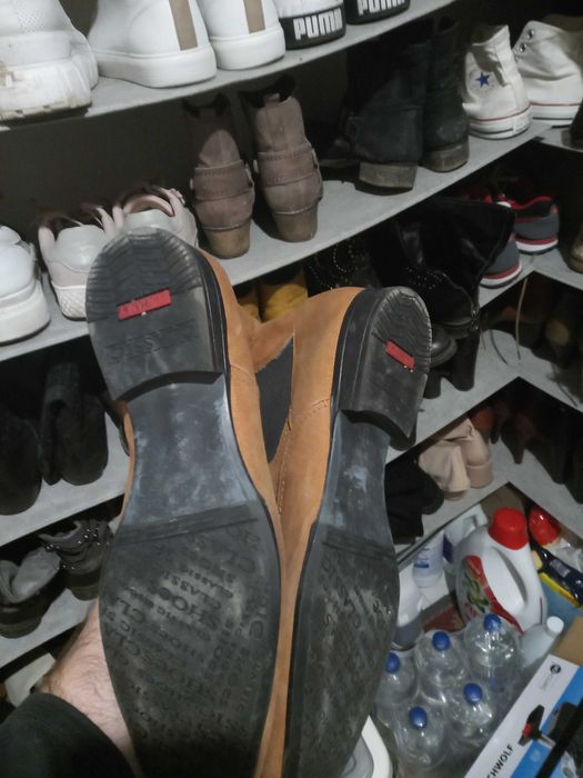 Ghete bărbătești piele întoarsă de firmă mărimea 43