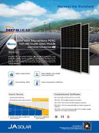 Panouri solare/fotovoltaice JASolar 545W Bifacial Mono