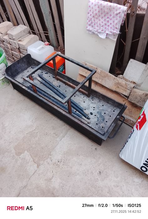 Мангал с подставкой для казана