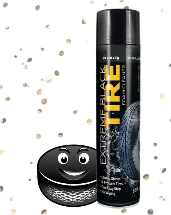 почистващ препарат на пяна за гуми 650ml zollex (zc-218), ...