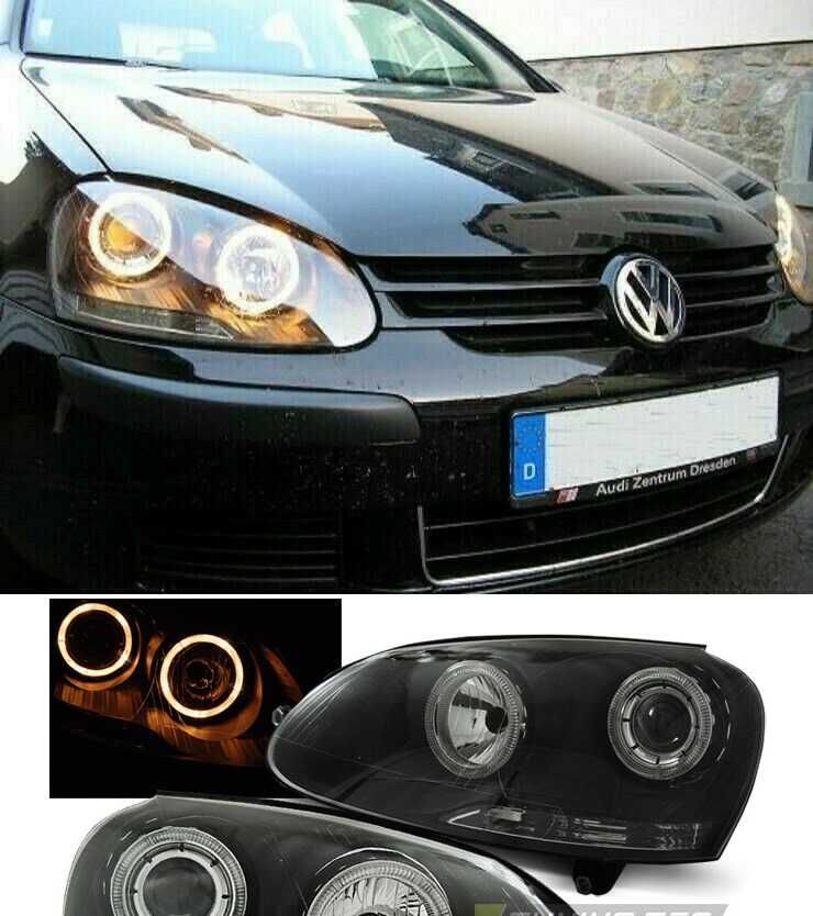 Фарове Голф 5 Тунинг Ейнджъл VW GOLF 5 Angle eyes ДЕПО Нови Опушени