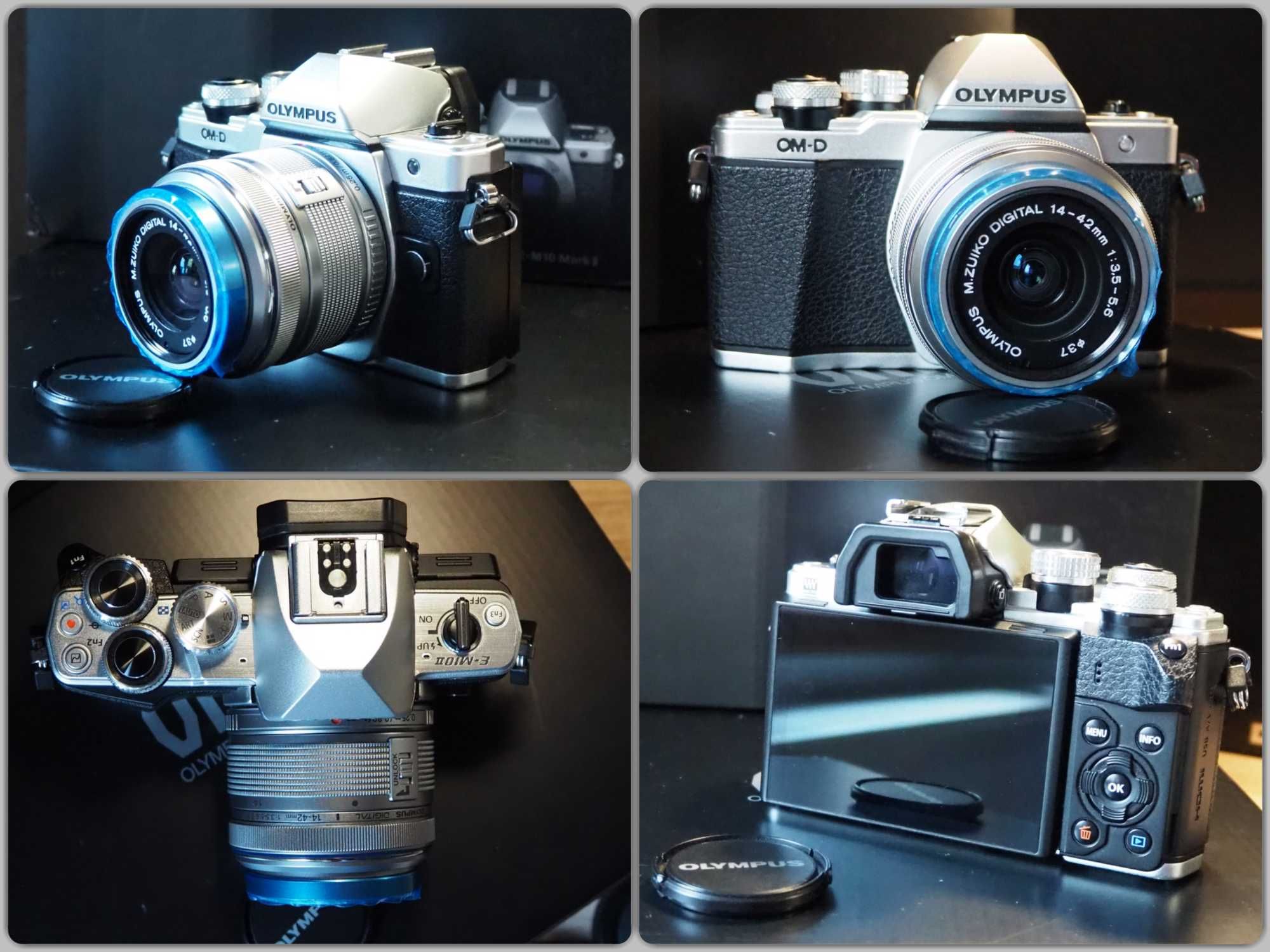 Olympus OM-D E-M10 Mk.II body only, 3 baterii si accesorii