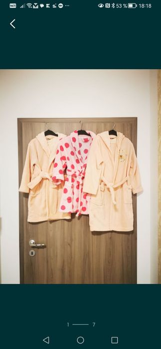 Halate baie pentru fetite 3 ani, 3-4 ani și 5-6 ani