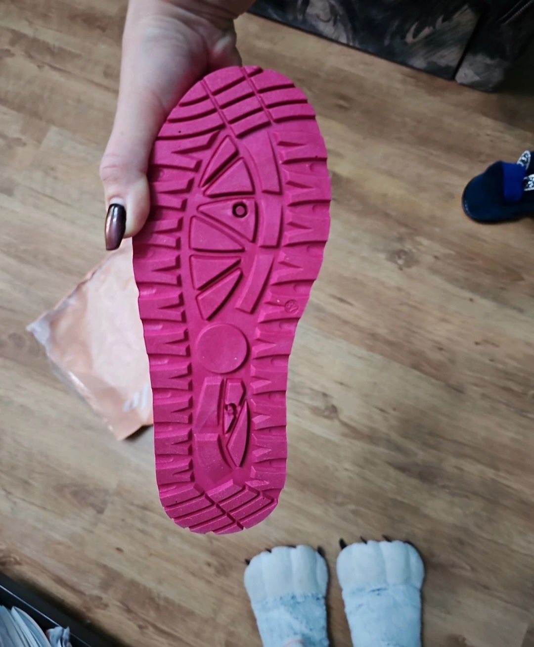 Cizme tip ugg roz