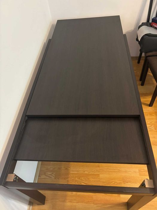 Masa extensibila + 4 scaune IKEA