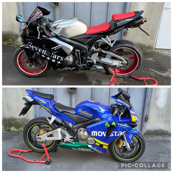 Honda CBR 600 rr Akrapovic Facelift, Movistar Non Facelift