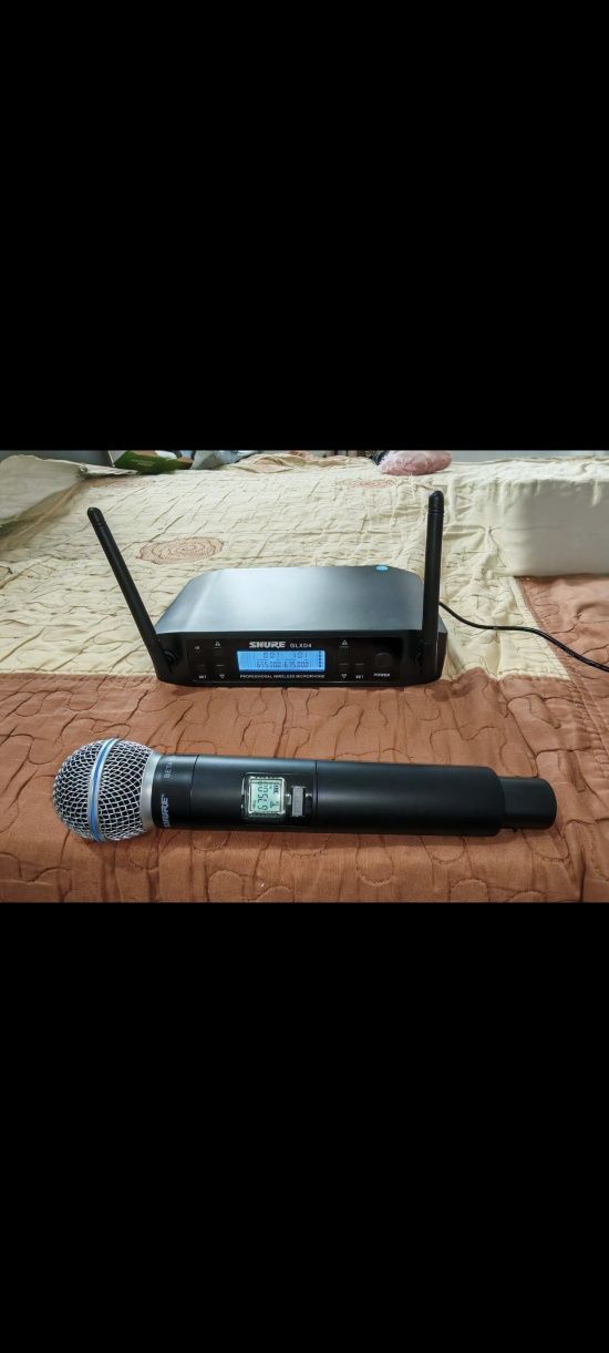 Vând microfon Shure beta 58 Glxd4 nou pt cei interesați sunați