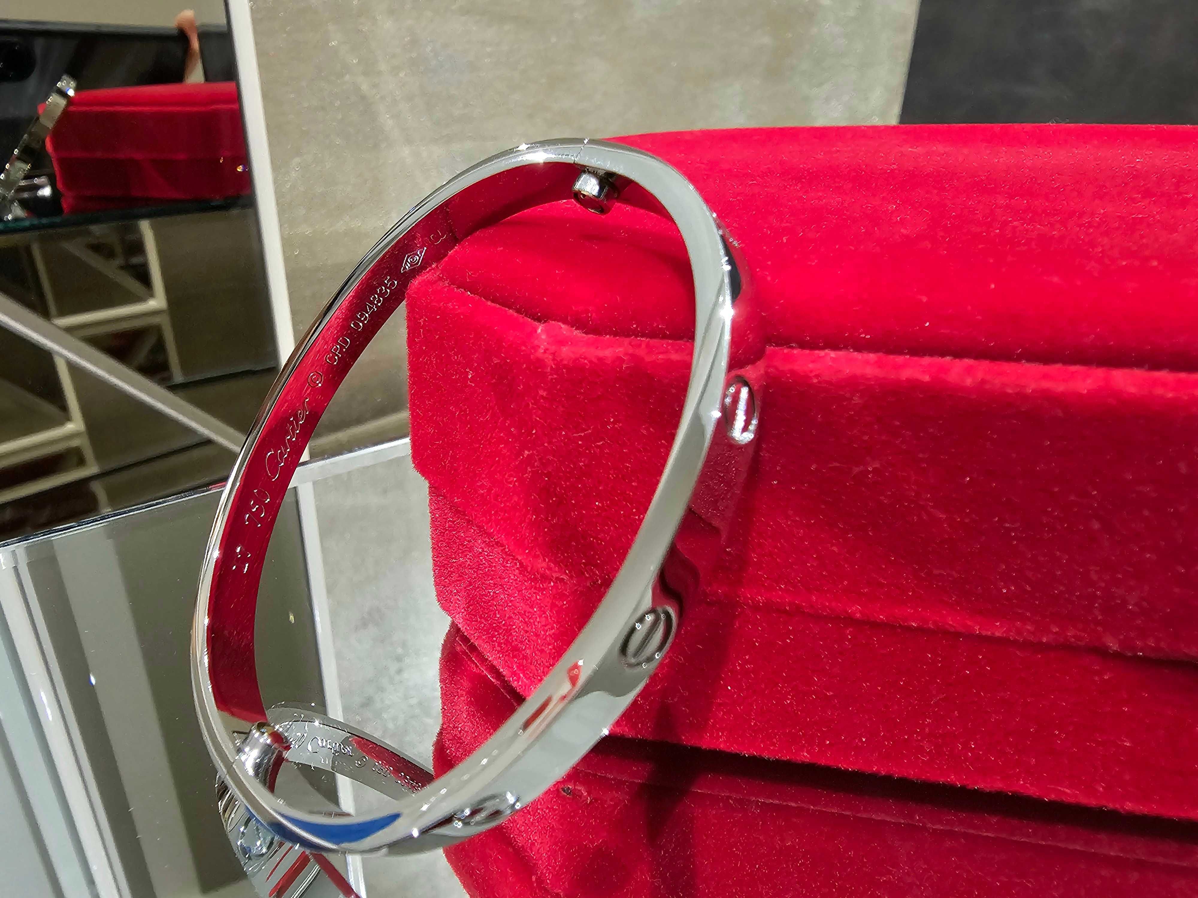 CARTIER Love White Gold Гривна с Отверка