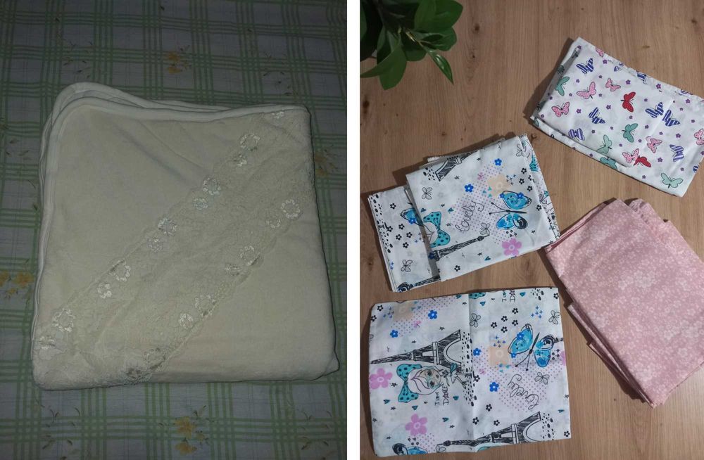 Комплект за количка за бебе / Бебешко спално бельо / олекотена завивка