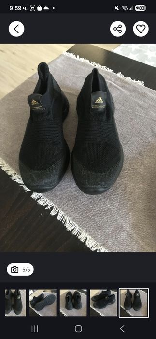 Кецове бенетон Beneton!адидас/adidas черни дамски