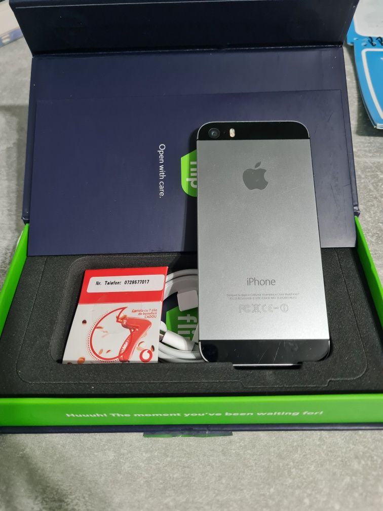 Iphone 5S ca nou 16GB cu garantie + Cartela Vodafone cadou