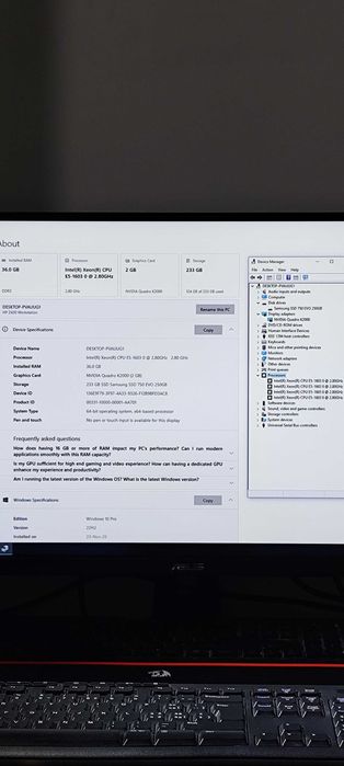 Vand calculator Intel Xeon 36 GB ram DDR3 SSD 256 GB placa video 2 GB