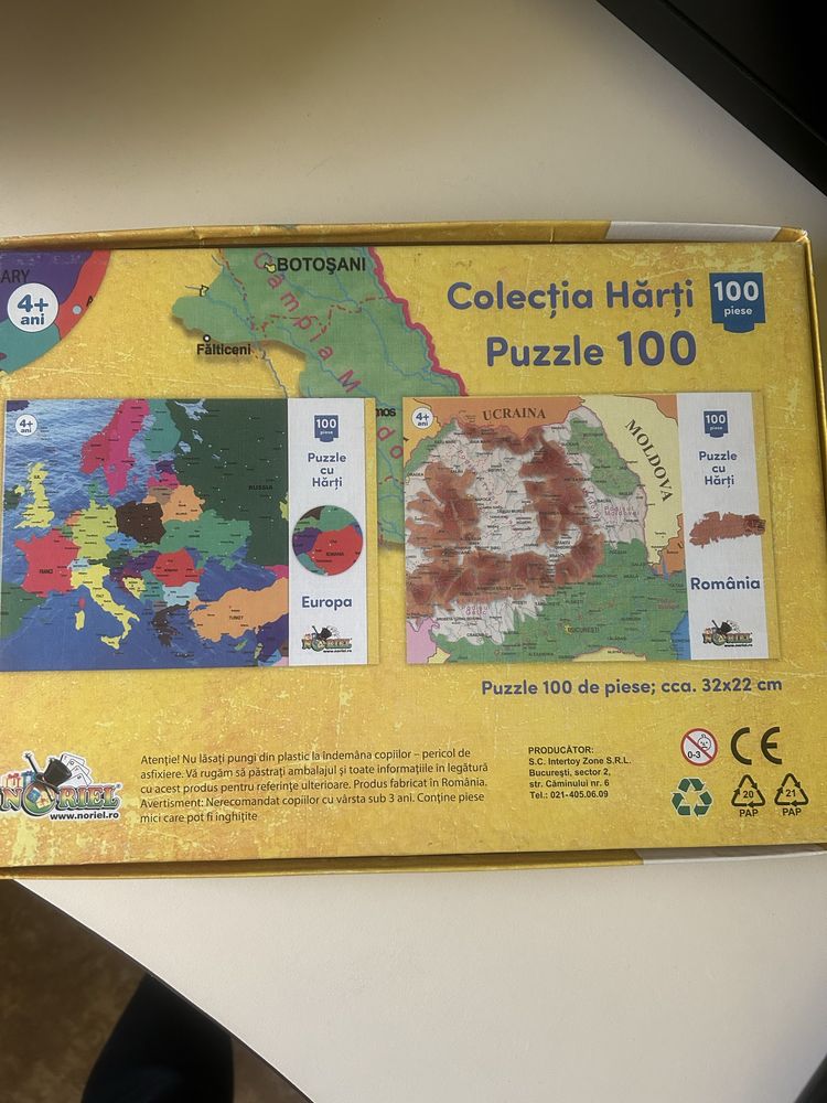 Puzzle harta Romaniei