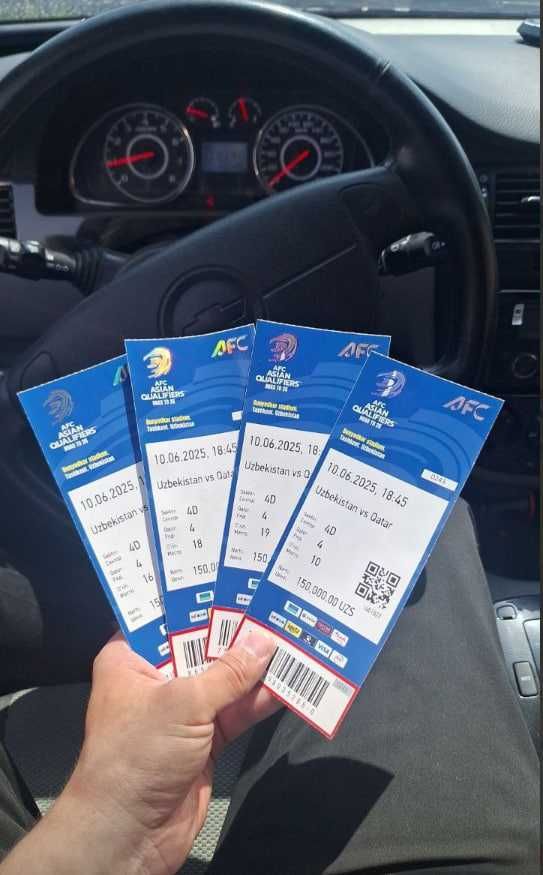 Uzb Qatar futbolga bilet