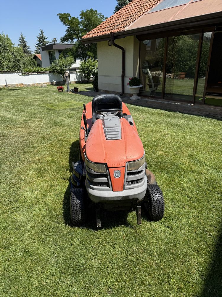 Тракторна косачка Husqvarna CTH220 twin АВТОМАТИК кош ремарке гребло