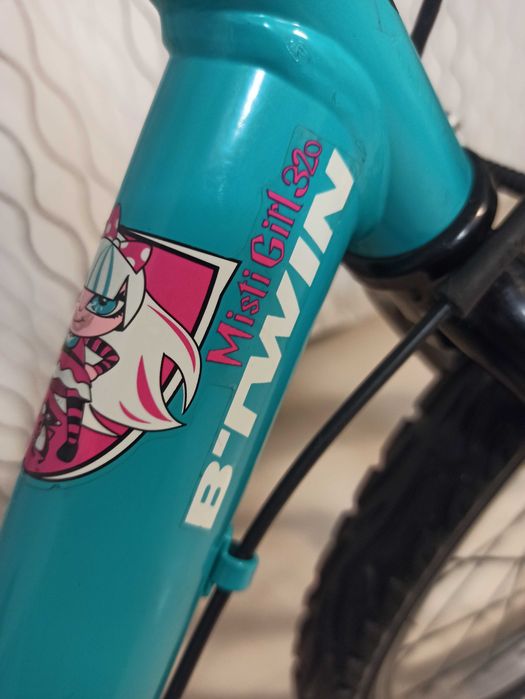 Bicicletă Decathlon BTwin MistiGirl 320, fetițe 5-10 ani, roți 20inch