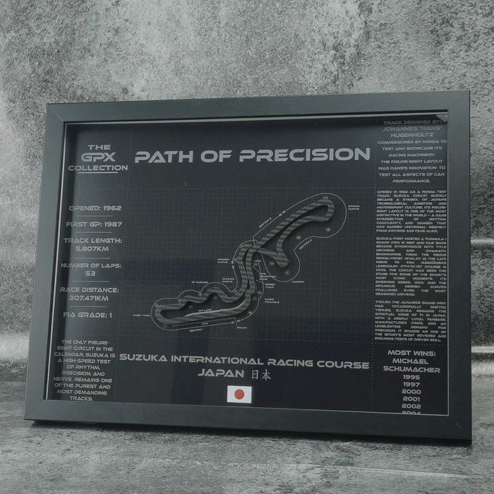 Suzuka – Hartă 3D circuit Formula 1 Japanese GP • GPX Collection