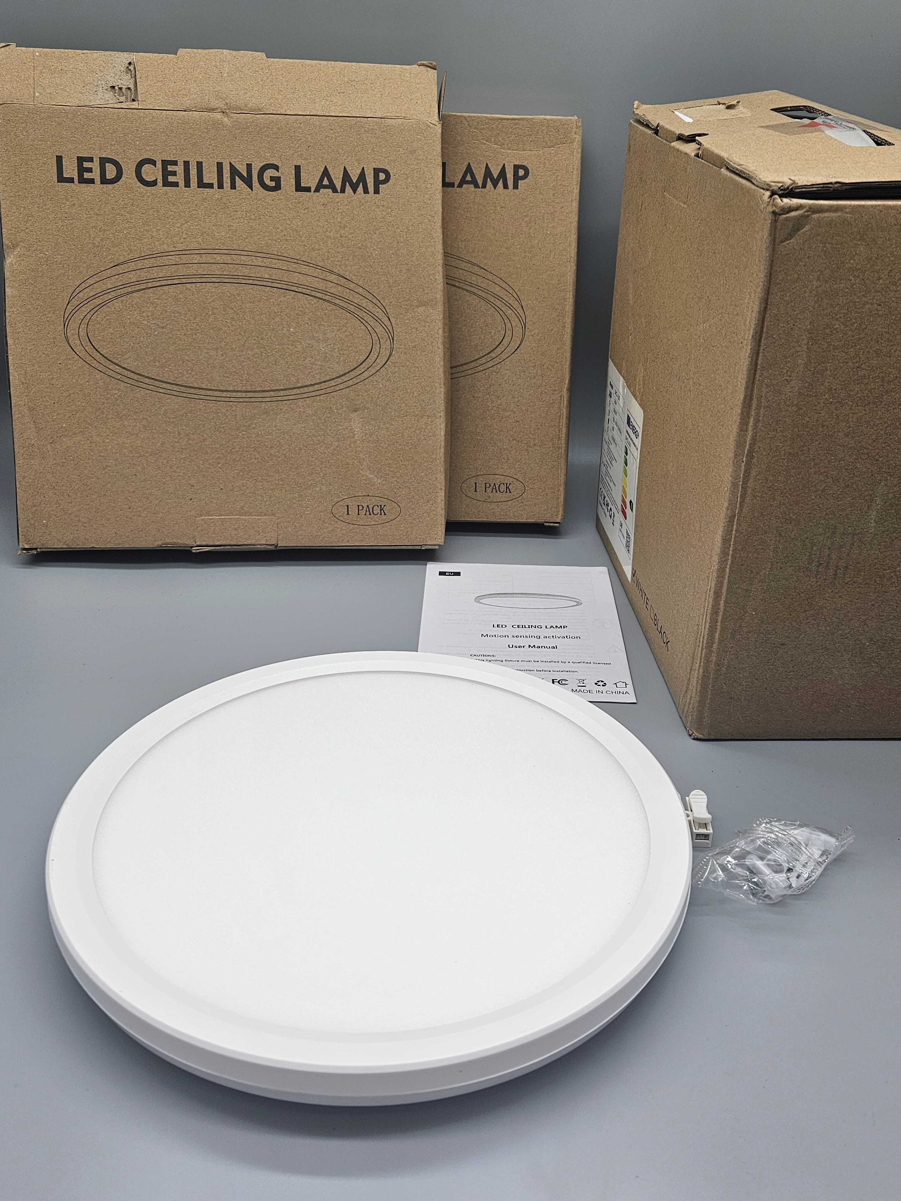 LED плафони със сензор за движение, 18 W, 5000 K,1800 lm –6 бр налични